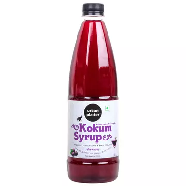 Urban Platter Kokum Syrup, 700ml (No Preservative And Additive-Free, Refreshing And Cooling Drink, With Cumin / Jeera)