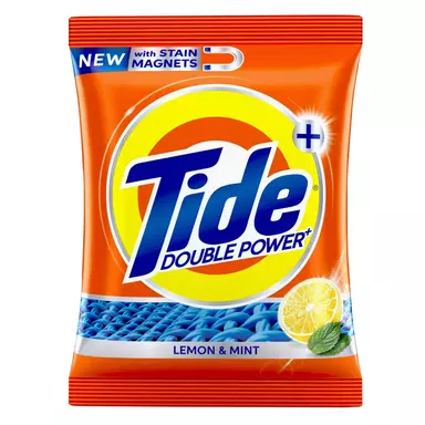Tide Plus Detergent Washing Powder With Double Power Lemon And Mint Pack - 1 Kg