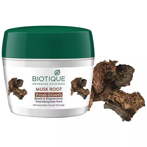 BIOTIQUE Musk Root Fresh Growth Repair & Regeneration Nourishing Hair Pack, 230 g
