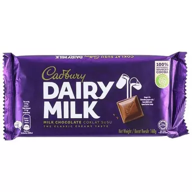 Cadbury Dairy Milk Chocolate, 165 g