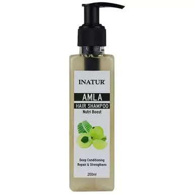 INATUR Hair Repair Shampoo - Amla, Dry, Damaged, Color Treated Hair, 200 ml