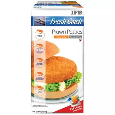Ifb Fresh Catch Prawn Patties, 300 g Pack of 6