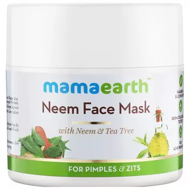 Mamaearth Neem Face Mask With Neem & Tea Tree For Pimples & Zits, 100 ml