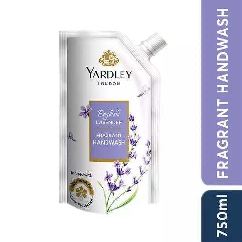Yardley London English Lavender Fragrant Handwash Refill Pack, 750 ml Pouch