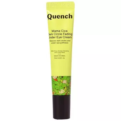 Quench Botanics Mama Cica Dark Circle Fading Under Eye Cream - Korean Ginseng, Reduces Puffiness, 15 ml