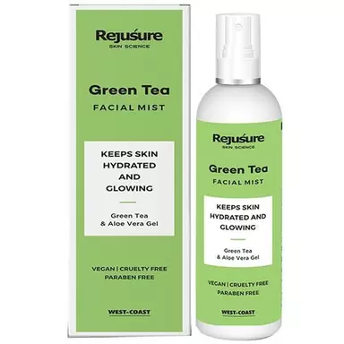 Rejusure Green Tea Facemist - Keeps Skin Hydrated & Glowing, 100 ml