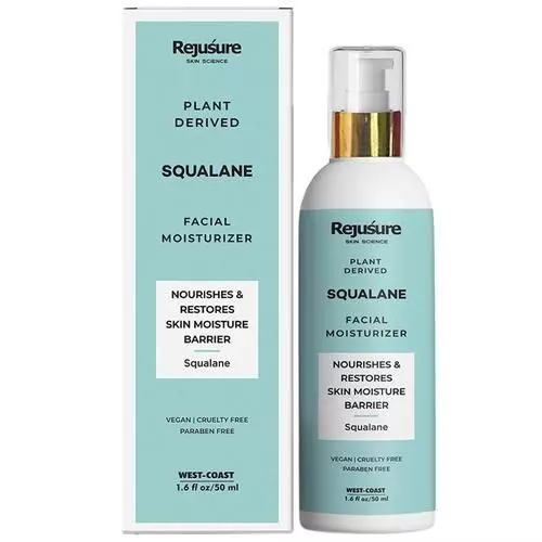 Rejusure Plant Derived Squalane + Vitamin E Face Moisturiser Nourishes & Restores Skin Moisture For Dry Skin, 50 ml