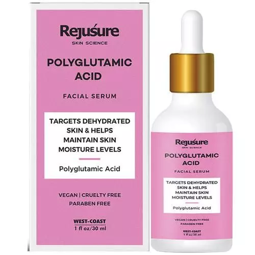 Rejusure Polyglutamic Acid Facial Serum - Targets Dehydrated Skin & Helps Maintain Skin Moisture Levels, 30 ml