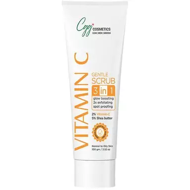 CGG Cosmetics Vitamin C Gentle Face Scrub 3 In 1 Glow Boosting 2x Exfoliating Spot Proofing For All Skin Types, 100 g