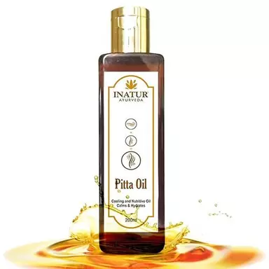 INATUR Pitta Massage Oil - Calming & Nourishing, 200 ml