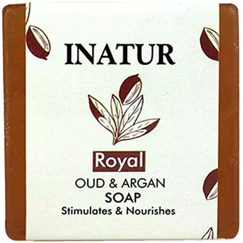 INATUR Royal Oud Argan Soap - Moisturises, Provides Luxurious Fragrance, 125 g