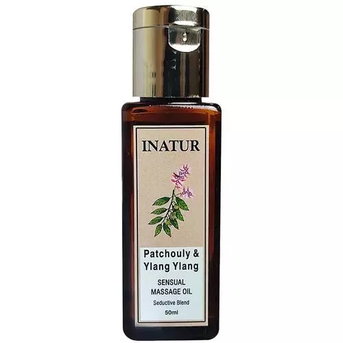 INATUR Patchouly & Ylang Ylang Massage Oil - Aromatic, Provides Relaxation, 50 ml