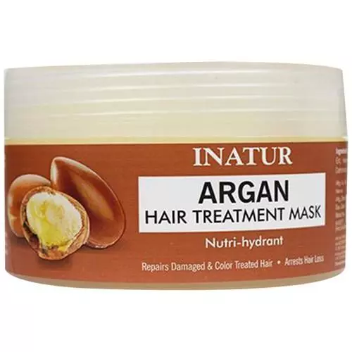 INATUR Argan Hair Treatment Mask - Makes Texture Soft & Silky, 200 g