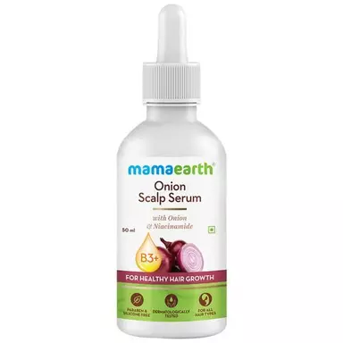 Mamaearth Onion Scalp Serum With Onion & Niacinamide - For Healthy Hair Growth, Paraben Free, 50 ml