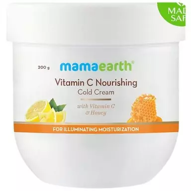 Mamaearth Vitamin C Nourishing Cold Cream - With Honey, For Illuminating Moisturisation, 200 g