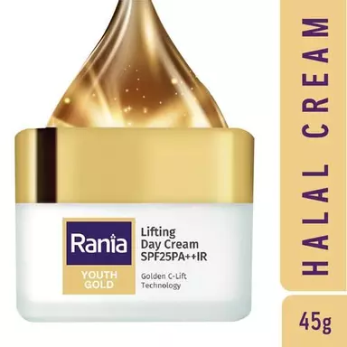 Rania Youth Gold - Lifting Day Cream SPF25PA++IR, Redness Wrinkles, Improved Firmness, 45 g