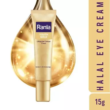 Rania Youth Gold - Lifting Eye Contour Cream, 4X Anti-dark Circles, For Radiant Eyes, 15 g