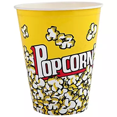 SE7EN Popcorn Tub - Eco-Friendly, Disposable, Paper Cup, 1 pc