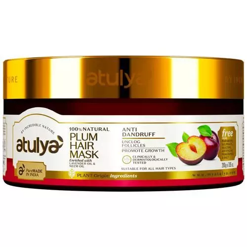 ATULYA Plum Hair Mask - With Neem Oil, Anti Dandruff, Promotes Growth, 200 g