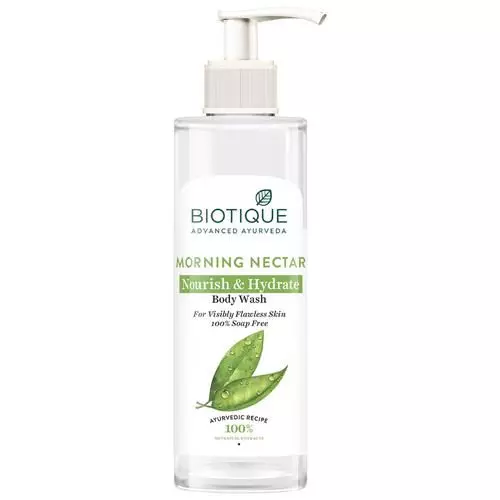 BIOTIQUE Morning Nectar Nourish & Hydrate Body Wash - For Visibly Flawless Skin, 200 ml