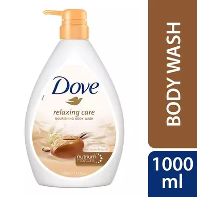 Dove Relaxing Care Nourishing Body Wash - Shea Butter & Vanilla, Moisturising, 1 L