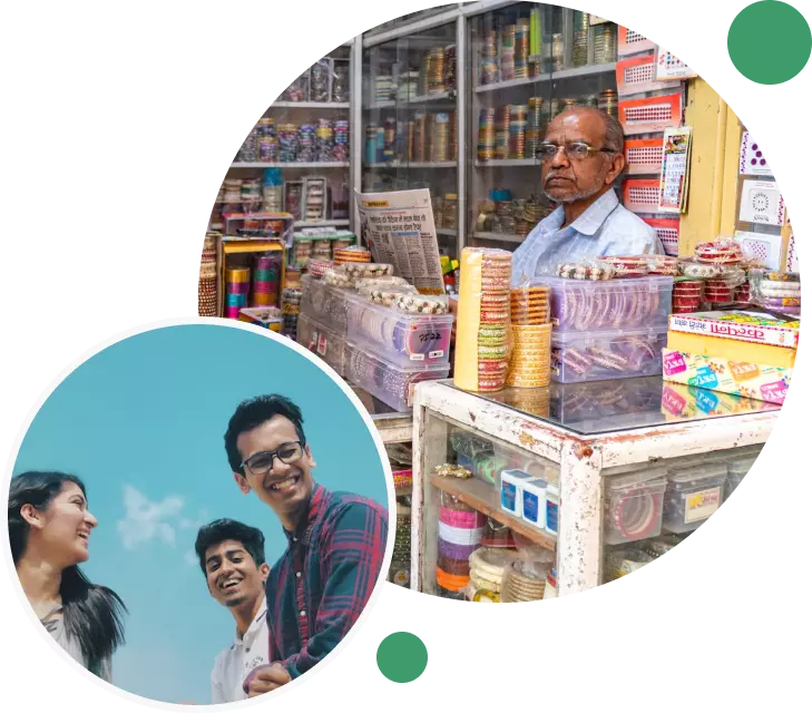 Kirana Store and an attendent