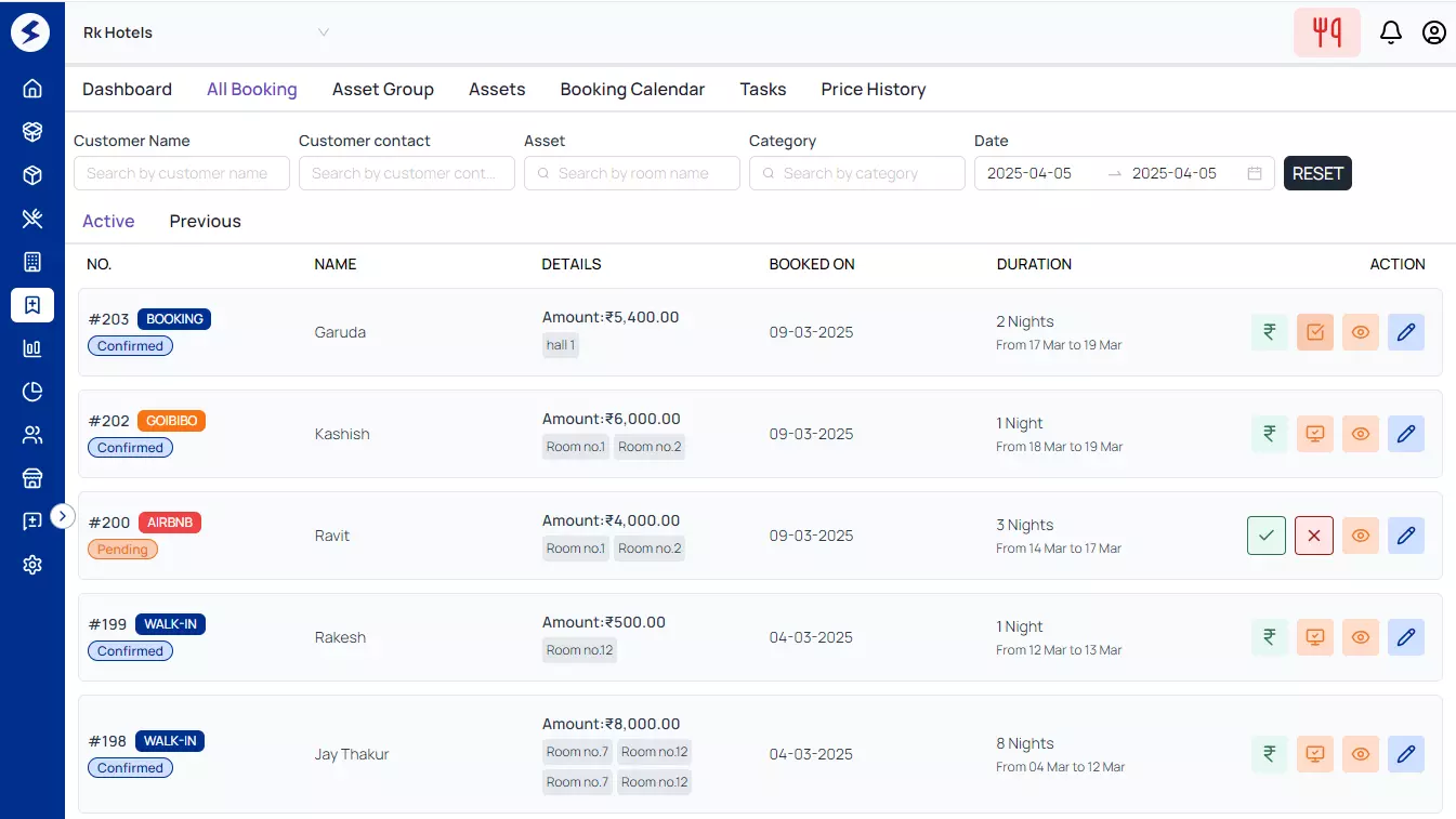 Easy manage checkin checkout in few clicks.